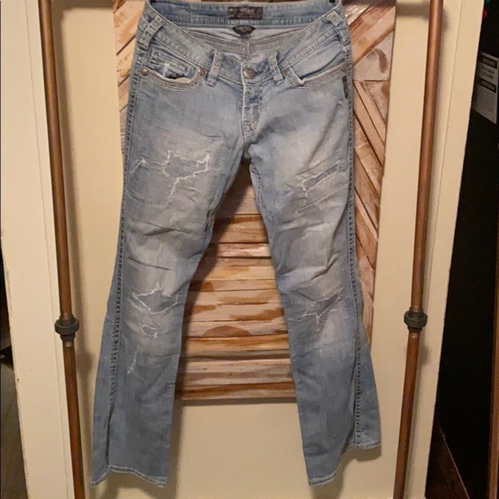Silver jeans